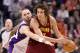 PHOENIX, AZ - JANUARY 12: Anderson Varejao #17 of the Cleveland Cavaliers in action during the NBA game against the Phoenix Suns at US Airways Center on January 12, 2012 in Phoenix, Arizona. NOTE TO USER: User expressly acknowledges and agrees that, by downloading and or using this photograph, User is consenting to the terms and conditions of the Getty Images License Agreement. (Photo by Christian Petersen/Getty Images)