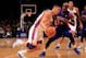 NEW YORK, NY - JANUARY 31: Jeremy Lin #17 of the New York Knicks drives past Detroit Pistons Walker Russell #23 of the Detroit Pistons at Madison Square Garden on January 31, 2012 in New York City. NOTE TO USER: User expressly acknowledges and agrees that, by downloading and or using this photograph, User is consenting to the terms and conditions of the Getty Images License Agreement. (Photo by Chris Trotman/Getty Images)