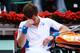 PARIS - MAY 30: Andy Murray of Great Britain looks dejected after losing the second set during the men's singles fourth round match between Andy Murray of Great Britain and Tomas Berdych of Czech Republic at the French Open on day eight of the French Open at Roland Garros on May 30, 2010 in Paris, France. (Photo by Julian Finney/Getty Images)