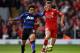 LIVERPOOL, ENGLAND - JANUARY 28: Jordan Henderson of Liverpool competes with Rafael of Manchester United during the FA Cup Fourth Round match between Liverpool and Manchester United at Anfield on January 28, 2012 in Liverpool, England. (Photo by Alex Livesey/Getty Images)