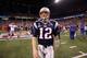 INDIANAPOLIS, IN - FEBRUARY 05: Tom Brady #12 of the New England Patriots walks off the field after losing to the New York Giants by a score of 21-17 in Super Bowl XLVI at Lucas Oil Stadium on February 5, 2012 in Indianapolis, Indiana. (Photo by Ezra Shaw/Getty Images)