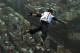 TAIPEI, TAIWAN - DECEMBER 12: (EDITORIAL USE ONLY - NO SALES, NO ARCHIVING) In this handout provided by Euro-Newsroom, a 38-year-old Felix Baumgartner, Austrian base jumper, makes a jump off the world's tallest completed building, the 508-meter high Taipei 101 Tower, December 12, 2007 in Taipei,Taiwan. (Photo by Joerg Mitter/Euro-Newsroom via Getty Images)