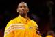 MIAMI, FL - JANUARY 19: Kobe Bryant #24 of the Los Angeles Lakers looks on during a game against the Miami Heat at American Airlines Arena on January 19, 2012 in Miami, Florida. NOTE TO USER: User expressly acknowledges and agrees that, by downloading and/or using this Photograph, User is consenting to the terms and conditions of the Getty Images License Agreement. (Photo by Mike Ehrmann/Getty Images)