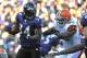 BALTIMORE, MD - DECEMBER 24: Ricky Williams #34 of the Baltimore Ravens runs the ball against the Cleveland Browns at M&T Bank Stadium on December 24. 2011 in Baltimore, Maryland. The Ravens lead the Browns 17-0 at the half. (Photo by Larry French/Getty Images)