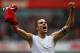 LONDON, ENGLAND - OCTOBER 16: Robin van Persie of Arsenal celebrates as he scores their second goal during the Barclays Premier League match between Arsenal and Sunderland at the Emirates Stadium on October 16, 2011 in London, England. (Photo by Paul Gilham/Getty Images)
