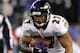 FOXBORO, MA - JANUARY 22: Ray Rice #27 of the Baltimore Ravens in action against the New England Patriots during their AFC Championship Game at Gillette Stadium on January 22, 2012 in Foxboro, Massachusetts. (Photo by Jim Rogash/Getty Images)
