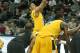 Norse newcomer, Antonio Bumpus, shoots free-throws against Saint Joseph's College.