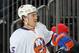 NEWARK, NJ - DECEMBER 23: PA Parenteau #15 of the New York Islanders skates against the New Jersey Devils at the Prudential Center on December 23, 2010 in Newark, New Jersey. The Isles defeated the Devils 5-1. (Photo by Jim McIsaac/Getty Images)