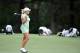 COLORADO SPRINGS, CO - JULY 07: Natalie Gulbis reacts to a missed putt for birdie on the 17th hole during the first round of the 2011 U.S. Women's Open at The Broadmoor on July 7, 2011 in Colorado Springs, Colorado. (Photo by Harry How/Getty Images)