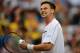 LONDON, ENGLAND - JUNE 23: Robin Soderling of Sweden celebrates victory during his second round match against Lleyton Hewitt of Australia on Day Four of the Wimbledon Lawn Tennis Championships at the All England Lawn Tennis and Croquet Club on June 23, 2011 in London, England. (Photo by Clive Mason/Getty Images)