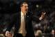 CHICAGO, IL - MARCH 18: Head coach Mark Turgeon of the Texas A&M Aggies reacts in the first half of the game against the Florida State Seminoles during the second round of the 2011 NCAA men's basketball tournament at the United Center on March 18, 2011 in Chicago, Illinois. (Photo by Jamie Squire/Getty Images)