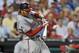 PHILADELPHIA, PA - SEPTEMBER 22: Michael Morse #38 of the Washington Nationals hits a three run home run during the game against the Philadelphia Phillies at Citizens Bank Park on September 22, 2011 in Philadelphia, Pennsylvania. The Nationals won 6-1. (Photo by Drew Hallowell/Getty Images)