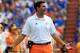 GAINESVILLE, FL - SEPTEMBER 17: Head coach of the Tennessee Volunteers Derek Dooley speaks turnover his players during a game against the Florida Gators at Ben Hill Griffin Stadium on September 17, 2011 in Gainesville, Florida. (Photo by Sam Greenwood/Getty Images)