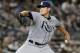NEW YORK, NY - SEPTEMBER 22: Matt Moore #55 of the Tampa Bay Rays pitches against the New York Yankees on September 22, 2011 at Yankee Stadium in the Bronx borough of New York City. (Photo by Jim McIsaac/Getty Images)