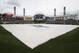 CHICAGO, IL - JUNE 22: A tarp covers the field before the Chicago Cubs take on the Chicago White Sox at U.S. Cellular Field on June 22, 2011 in Chicago, Illinois. The White Sox defeated the Cubs
4-3. (Photo by Jonathan Daniel/Getty Images)