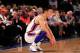 NEW YORK, NY - FEBRUARY 15: Jeremy Lin #17 of the New York Knicks looks on against the Sacramento Kings at Madison Square Garden on February 15, 2012 in New York City. NOTE TO USER: User expressly acknowledges and agrees that, by downloading and/or using this Photograph, user is consenting to the terms and conditions of the Getty Images License Agreement. (Photo by Chris Trotman/Getty Images)