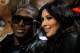 NEW ORLEANS - JANUARY 18: New Orleans Saints player Reggie Bush sits with Kim Kardashian on the court during the game between the San Antonio Spurs and the New Orleans Hornets at New Orleans Arena on January 18, 2010 in New Orleans, Louisiana. NOTE TO USER: User expressly acknowledges and agrees that, by downloading and/or using this Photograph, User is consenting to the terms and conditions of the Getty Images License Agreement. (Photo by Chris Graythen/Getty Images)