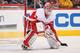 GLENDALE, AZ - FEBRUARY 06: Goaltender Joey MacDonald #31 of the Detroit Red Wings in action during the NHL game against the Phoenix Coyotes at Jobing.com Arena on February 6, 2012 in Glendale, Arizona. The Coyotes defeated the Red Wings 3-1. (Photo by Christian Petersen/Getty Images)