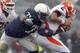 STATE COLLEGE, PA - OCTOBER 29: Devon Still #71 of the Penn State Nittany Lions sacks Nathan Scheelhaase #2 of the Illinois Fighting Illini during the game on October 29, 2011 at Beaver Stadium in State College, Pennsylvania. (Photo by Justin K. Aller/Getty Images)