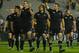 AUCKLAND, NEW ZEALAND - JULY 21: All Blacks captain Richie McCaw and team mates thanks the crowd after winning the 2007 Tri Nations series Bledisloe Cup match between the New Zealand All Blacks and the Australian Wallabies at Eden Park on July 21, 2007 in Auckland, New Zealand. (Photo by Cameron Spencer/Getty Images)