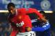LONDON, ENGLAND - FEBRUARY 05: Florent Malouda of Chelsea battles with Antonio Valencia of Manchester United during the Barclays Premier League match between Chelsea and Manchester United at Stamford Bridge on February 5, 2012 in London, England. (Photo by Mike Hewitt/Getty Images)