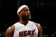 ATLANTA, GA - FEBRUARY 12: LeBron James #6 of the Miami Heat waits for a free throw against the Atlanta Hawks at Philips Arena on February 12, 2012 in Atlanta, Georgia. NOTE TO USER: User expressly acknowledges and agrees that, by downloading and or using this photograph, User is consenting to the terms and conditions of the Getty Images License Agreement. (Photo by Kevin C. Cox/Getty Images)