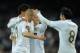 MADRID, SPAIN - FEBRUARY 18: Karim Benzema (L) is congratulated by Kaka after scoring Real's second goal during the La Liga match between Real Madrid and Real Racing Club at Estadio Santiago Bernabeu on February 18, 2012 in Madrid, Spain. (Photo by Denis Doyle/Getty Images)