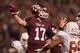 COLLEGE STATION, TX - NOVEMBER 24: Ryan Tannehill #17 of the Texas A&M Aggies throws a pass against the Texas Longhorns in the second half of a game at Kyle Field on November 24, 2011 in College Station, Texas. (Photo by Darren Carroll/Getty Images)