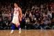 NEW YORK, NY - FEBRUARY 19: Jeremy Lin #17 of the New York Knicks reacts after shooting a three pointer against the Dallas Mavericks at Madison Square Garden on February 19, 2012 in New York City. NOTE TO USER: User expressly acknowledges and agrees that, by downloading and/or using this Photograph, user is consenting to the terms and conditions of the Getty Images License Agreement. (Photo by Chris Trotman/Getty Images)