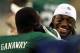ARLINGTON, TX - NOVEMBER 26: Robert Griffin III #10 of the Baylor Bears smiles on the sidelines during play against the Texas Tech Red Raiders at Cowboys Stadium on November 26, 2011 in Arlington, Texas. (Photo by Ronald Martinez/Getty Images)