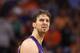 PHOENIX, AZ - FEBRUARY 19: Pau Gasol #16 of the Los Angeles Lakers reacts as he looks up at the scoreboard during the NBA game against the Phoenix Suns at US Airways Center on February 19, 2012 in Phoenix, Arizona. The Suns defeated the Lakers 102-90. NOTE TO USER: User expressly acknowledges and agrees that, by downloading and or using this photograph, User is consenting to the terms and conditions of the Getty Images License Agreement. (Photo by Christian Petersen/Getty Images)