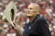 HOUSTON, TX - JANUARY 07: Bum Phillips, the former head coach and general manager of the Houston Oilers football team and father of Houston Texans defensive coordinator Wade Phillips, is honored on the field before the Texans take on the Cincinnati Bengals during their 2012 AFC Wild Card Playoff game at Reliant Stadium on January 7, 2012 in Houston, Texas. (Photo by Jamie Squire/Getty Images)