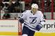 RALEIGH, NC - OCTOBER 07: Pavel Kubina #13 of the Tampa Bay Lightning skates against the Carolina Hurricanes at the RBC Center on October 7, 2011 in Raleigh, North Carolina. The Lightning defeated the Hurricanes 5-1. (Photo by Bruce Bennett/Getty Images)
