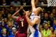 DURHAM, NC - JANUARY 21: Xavier Gibson #1 of the Florida State Seminoles scores against Mason Plumlee #5 of the Duke Blue Devils during play at Cameron Indoor Stadium on January 21, 2012 in Durham, North Carolina. (Photo by Grant Halverson/Getty Images)