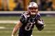 INDIANAPOLIS, IN - FEBRUARY 05: Wes Welker #83 of the New England Patriots runs with the ball against the New York Giants during Super Bowl XLVI at Lucas Oil Stadium on February 5, 2012 in Indianapolis, Indiana. (Photo by Win McNamee/Getty Images)