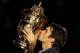 BASEL, SWITZERLAND - NOVEMBER 07: Roger Federer of Switzerland kisses the trophy after defeating Novak Djokovic of Serbia in the final during Day Seven of the Davidoff Swiss Indoors Tennis at St Jakobshalle on November 7, 2010 in Basel, Switzerland. (Photo by Julian Finney/Getty Images)