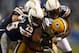 SAN DIEGO, CA - NOVEMBER 6: Charles Woodson #21 of the Green Bay Packers is tackled on the kickoff return against the San Diego Chargers on November 6, 2011 at Qualcomm Stadium in San Diego, California. (Photo by Donald Miralle/Getty Images)