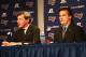 EARTH CITY, MO - JANUARY 17: St. Louis Rams owner Stanl Kroenke (left) and newly announced head coach Jeff Fisher during a press conference to introduce Fisher at the Russell Training Center on January 17, 2012 in Earth City, Missouri. (Photo by Dilip Vishwanat/Getty Images)