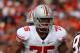 CHAMPAIGN, IL - OCTOBER 02: Mike Adams #75 of the Ohio State Buckeyes prepares to block against the Illinois Fighting Illini at Memorial Stadium on October 2, 2010 in Champaign, Illinois. Ohio State defeated Illinois 24-13. (Photo by Jonathan Daniel/Getty Images)