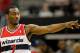 WASHINGTON, DC - JANUARY 30: John Wall #2 of the Washington Wizards points to the bench during the first half against the Chicago Bulls at Verizon Center on January 30, 2012 in Washington, DC. NOTE TO USER: User expressly acknowledges and agrees that, by downloading and or using this photograph, User is consenting to the terms and conditions of the Getty Images License Agreement. (Photo by Rob Carr/Getty Images)