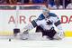 Antti Niemi was pulled after allowing three goals on seven shots; Thomas Greiss allows two on 13 in relief