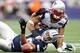 Patrick Chung (25) was the most reliable defensive back in the Patriots secondary.