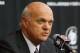 NEWARK, NJ - JULY 19: President/CEO/General Manager Lou Lamoriello of the New Jersey Devils address the media after introducing Peter DeBoer (not pictured) as the new head coach of the New Jersey Devils at a press conference on July 19, 2011 in Newark, New Jersey. (Photo by Andy Marlin/Getty Images)