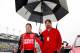 DAYTONA BEACH, FL - FEBRUARY 26: Tony Stewart, driver of the #14 Office Depot/Mobil 1 Chevrolet, walks on the grid while rain falls prior to the start of the NASCAR Sprint Cup Series Daytona 500 at Daytona International Speedway on February 26, 2012 in Daytona Beach, Florida. (Photo by Tyler Barrick/Getty Images for NASCAR)
