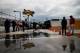 DAYTONA BEACH, FL - FEBRUARY 26: People look on during a rain delay for the NASCAR Sprint Cup Series Daytona 500 at Daytona International Speedway on February 26, 2012 in Daytona Beach, Florida. (Photo by Tom Pennington/Getty Images for NASCAR)
