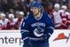 VANCOUVER, CANADA - DECEMBER 21: Cody Hodgson #9 of the Vancouver Canucks skates during NHL action against the Detroit Red Wings on December 21, 2011 at Rogers Arena in Vancouver, British Columbia, Canada. (Photo by Rich Lam/Getty Images)