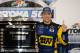 DAYTONA BEACH, FL - FEBRUARY 27: Matt Kenseth, driver of the #17 Best Buy Ford, poses for photos with the Harley J. Earl Trophy in Victory Lane after winning the NASCAR Sprint Cup Series Daytona 500 at Daytona International Speedway on February 27, 2012 in Daytona Beach, Florida. (Photo by Jared C. Tilton/Getty Images for NASCAR)