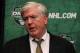 ST PAUL, MN - JUNE 25: General manager Brian Burke of the Toronto Maple Leafs answers questions after day two of the 2011 NHL Entry Draft at Xcel Energy Center on June 25, 2011 in St Paul, Minnesota. (Photo by Bruce Bennett/Getty Images)