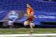 INDIANAPOLIS, IN - FEBRUARY 26: Quarterback Andrew Luck of Stanford runs the 40-yard dash during the 2012 NFL Combine at Lucas Oil Stadium on February 26, 2012 in Indianapolis, Indiana. (Photo by Joe Robbins/Getty Images)