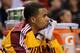 MIAMI, FL - JANUARY 31: Ramon Sessions #3 of the Cleveland Cavaliers looks on dejected during a game against the Miami Heat at American Airlines Arena on January 31, 2011 in Miami, Florida. NOTE TO USER: User expressly acknowledges and agrees that, by downloading and/or using this Photograph, User is consenting to the terms and conditions of the Getty Images License Agreement. (Photo by Mike Ehrmann/Getty Images)